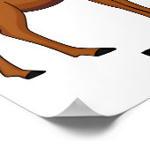 Funny moose cartoon illustratie poster (Hoek)