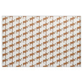 Funny moose cartoon illustratie stof (Fat Quarter)