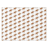 Funny moose cartoon illustratie tafelkleed (Voorkant (Horizontaal))