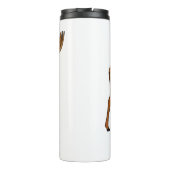 Funny moose cartoon illustratie thermosbeker (Achterkant)