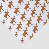 Funny moose cartoon illustratie tissuepapier (Detail)