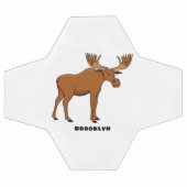 Funny moose cartoon illustratie voetbal (Enkel)