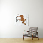 Funny moose cartoon illustratie wandkleed (In Situ (horizontaal))