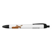 Funny moose cartoon illustration zwarte inkt pen (Bovenkant)