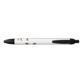 Funny moose cartoon illustration zwarte inkt pen (Achterkant)