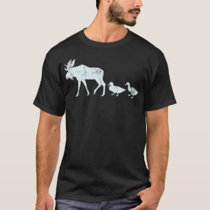 Funny Moose en Duck shirten voor de jacht op eende T-shirt