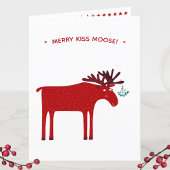 Funny Moose Feestdagen Kaart