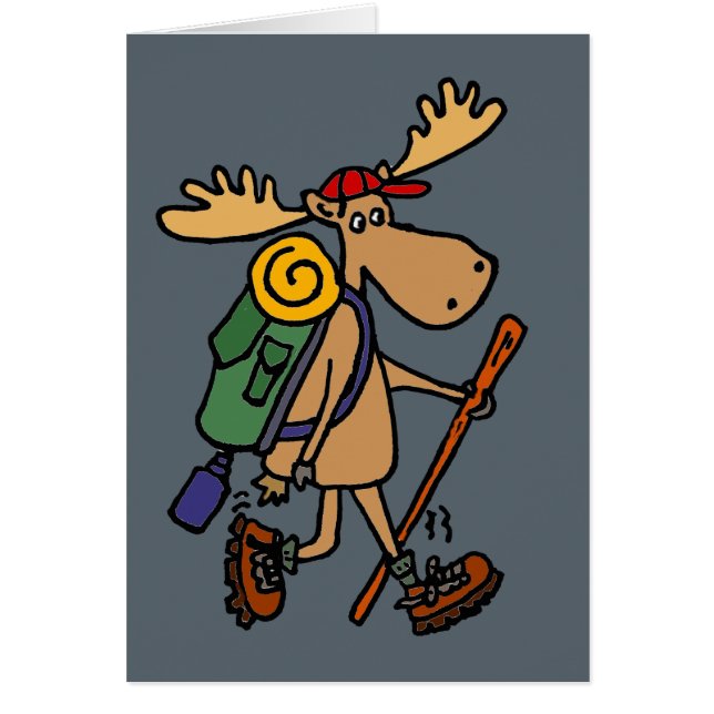 Funny Moose Hiker (Voorkant)