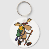 Funny Moose Hiker Sleutelhanger (Voorkant)