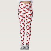Funny Moose Holiday Leggings (Voorkant)