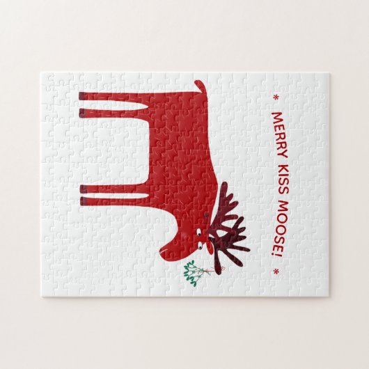 Funny Moose Holiday Legpuzzel (Horizontaal)
