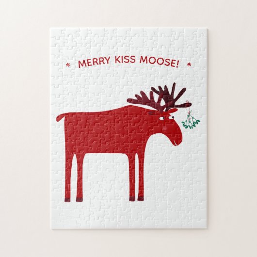 Funny Moose Holiday Legpuzzel (Verticaal)
