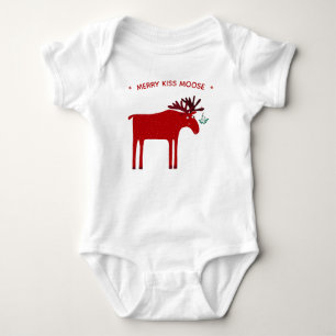 Funny Moose Holiday Romper