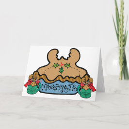 Funny Moose Humor Christmas Feestdagen Kaart