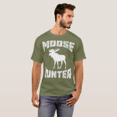Funny Moose    HunterCool Hunting Bull Gift Idea T-shirt (Voorkant volledig)