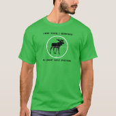 Funny Moose Hunting - Mannen T-shirt (Voorkant)