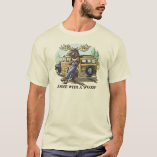 Funny Moose met een Woody van Mudge Studios T-shirt