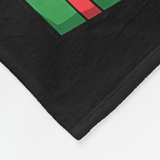 Funny Moose Santa Hat Animals Lovers Ugly Christma Fleece Deken (Hoek)