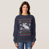 FUNNY MOOSE UGLY XMAS SWEATER CHRISTMAS (Voorkant volledig)