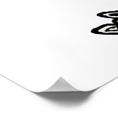 Funny Moose Wearing Polka Dot Pajamas Poster (Hoek)