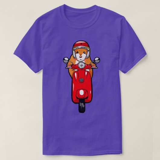 Funny Moped Hamster T-shirt (Design voorkant)
