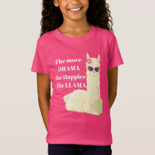 Funny more Drama llama add message t shirt