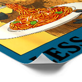 Funny More Spaghetti Less Upsetti Capybara Poster (Hoek)