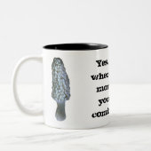 Funny morel hunter's koffiebeker tweekleurige koffiemok (Links)