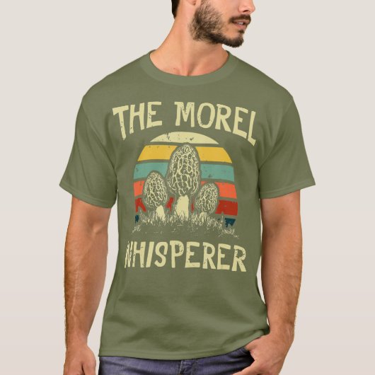 Funny Morel Mushroom Hunter Gifts Foraging T-shirt (Voorkant)