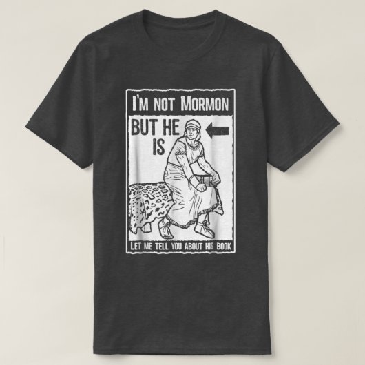 Funny Mormon LDS Book of Mormon Missionary 2 T-shirt (Design voorkant)