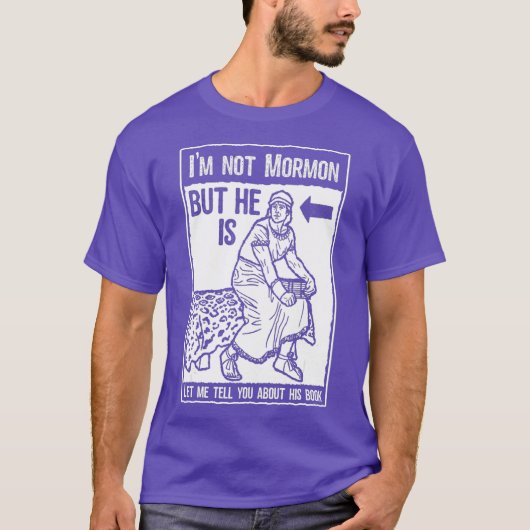 Funny Mormon LDS Book of Mormon Missionary T-shirt (Voorkant)