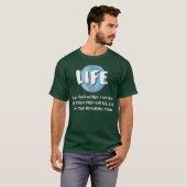Funny Mormon Life LDS Plan of Salvation T-shirt (Voorkant volledig)