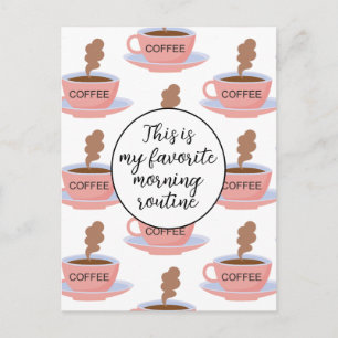Funny Morning Coffee Briefkaart