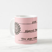 Funny Morning Coffee Mok (Voorkant links)