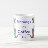 Funny Morning Coffee Psychedelic T Rex Dinosaur Koffiemok (Center)