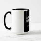 Funny Morning Coffee Quote | Levensduur zonder kof Mok (Links)