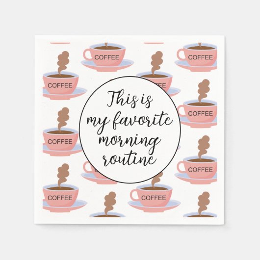 Funny Morning Coffee Servet (Voorkant)