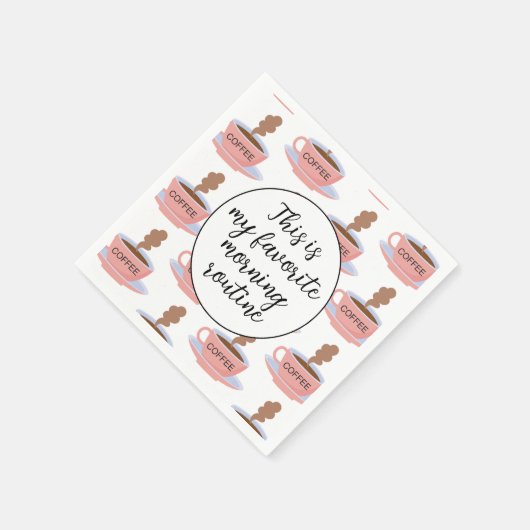 Funny Morning Coffee Servet (Hoek)