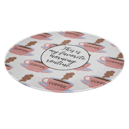 Funny Morning Coffee Snijplank (Hoek)