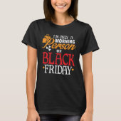 Funny Morning Person Black Vrijdag T-shirt (Voorkant)