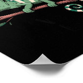 Funny Morning Person Coffee Lover Chameleon  Poster (Hoek)