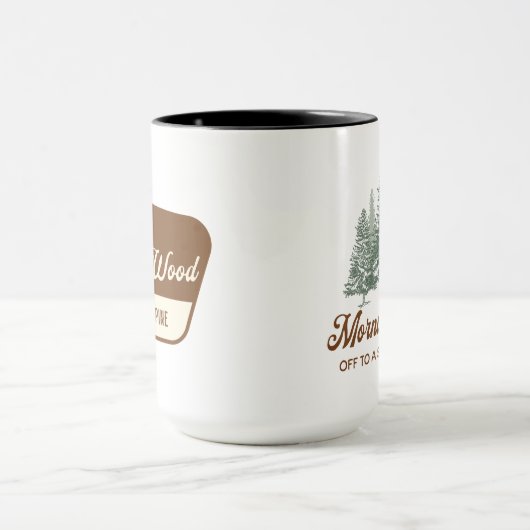 Funny Morning Wood Everything is Pine Mok (Midden)