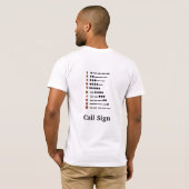 Funny Morse Code Communication T-Shirt (Achterkant volledig)