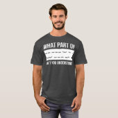 Funny Morse Code Shortwave Ham Radio Gift T-shirt (Voorkant volledig)
