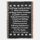 Funny Mortician Funeral Director Woven Blanket Deken (Voorkant Verticaal)