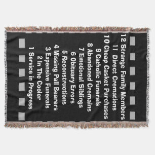 Funny Mortician Funeral Director Woven Blanket Deken