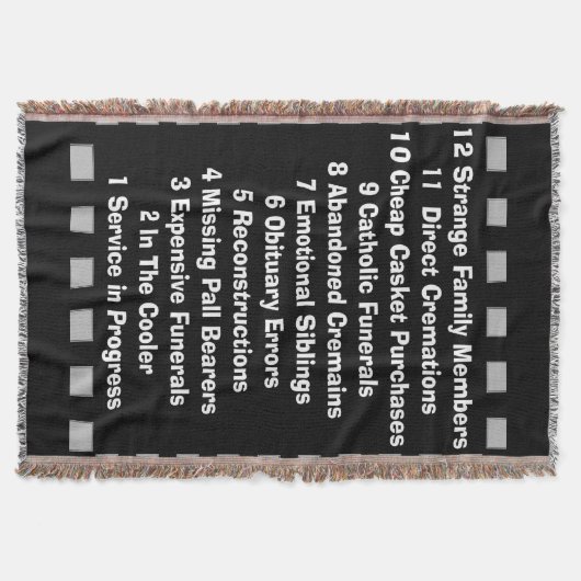 Funny Mortician Funeral Director Woven Blanket Deken (Voorkant)