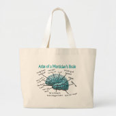 Funny Mortician Gifts Grote Tote Bag (Voorkant)