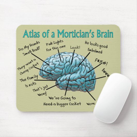 Funny Mortician Gifts Muismat (Met muis)