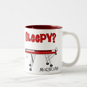 Funny Mortician Gifts Tweekleurige Koffiemok